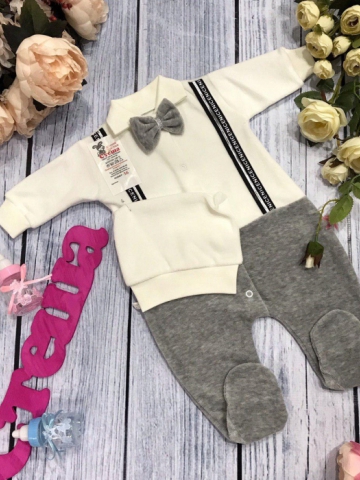 Купить оптом 109. Комбинезон с шапкой,100% хлопок интерлок в Волгограде