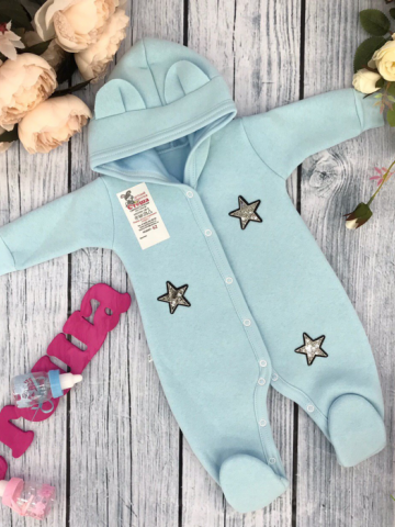 Купить оптом 218. Комбинезон ясельный, хлопок 65%, 35% ПЭ, футер с начёсом 62.68,74 в Волгограде